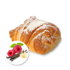 Buchta vanilková s malinami
