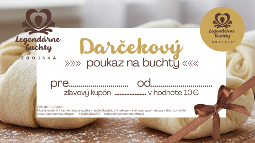 Darčekový poukaz - Hodnota poukazu: 10