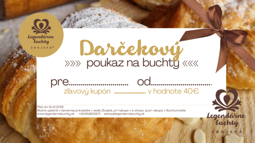 Darčekový poukaz - Hodnota poukazu: 20