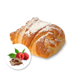 Buchta čokoládová s malinami