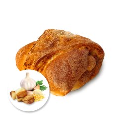 Buchta oškvarkovo-cesnakovo-syrová